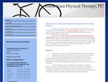 Tablet Screenshot of franknaniphysicaltherapypc.com